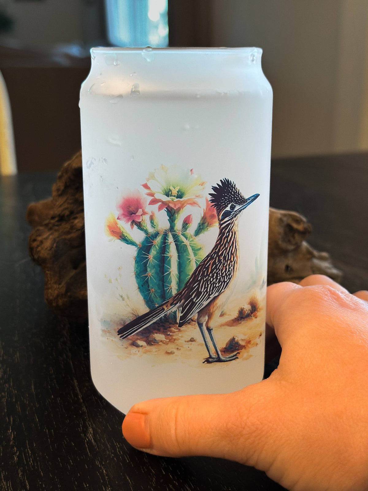 ROADRUNNER & CACTUS CAN GLASS