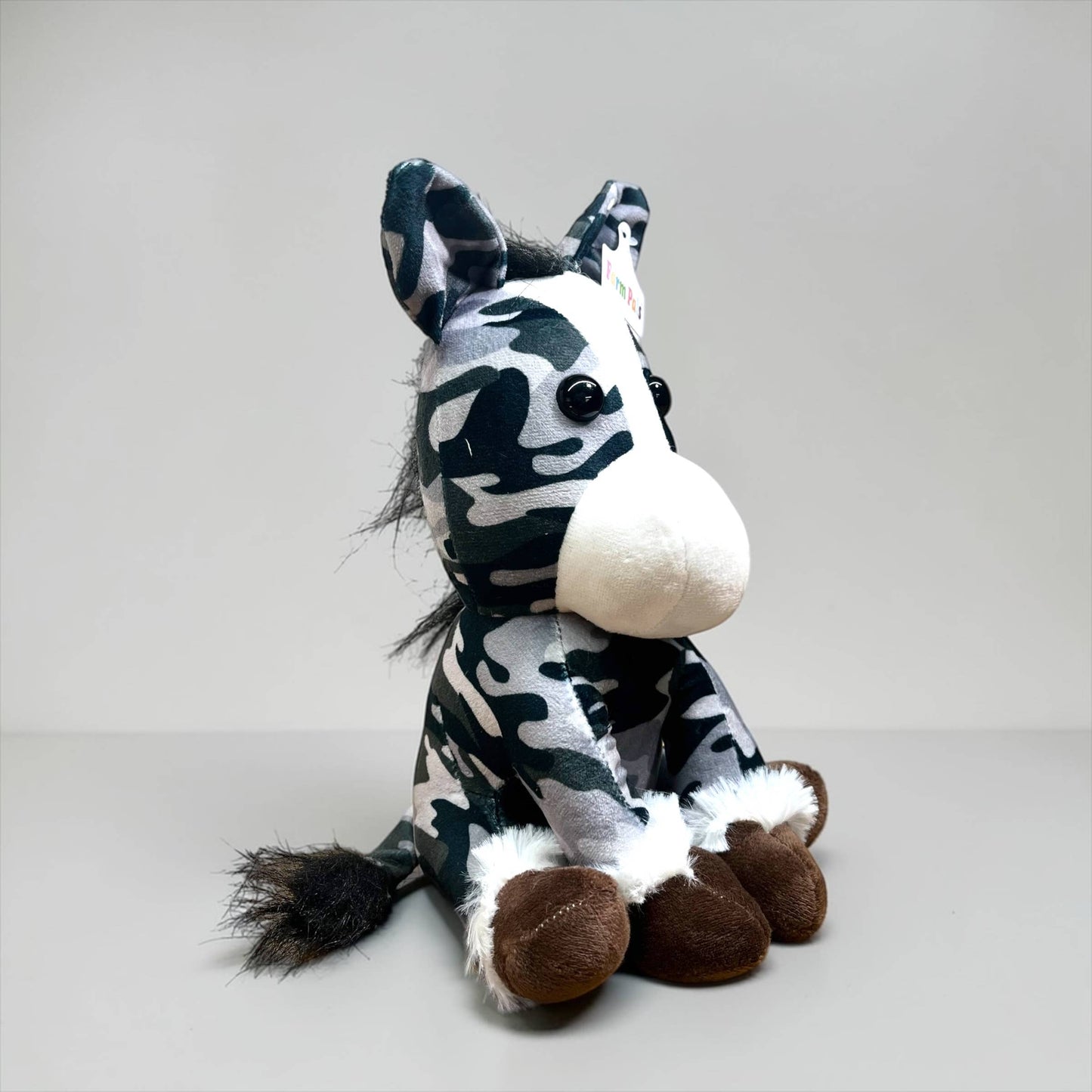 Gray camo horse - medium farm pal 